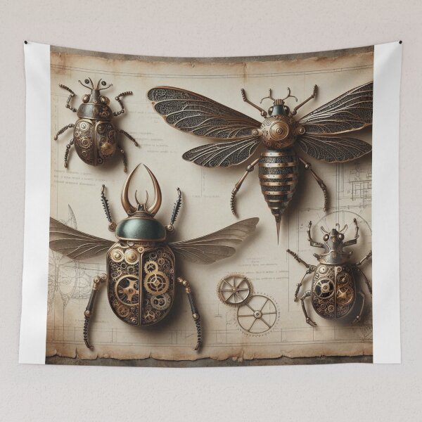 Item preview, tricate metalwork insect creations designed and sold by Dominika Farkašová.