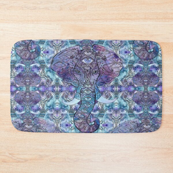 Item preview, Elephant with Eye Decoration Kaleidoscope Tile designed and sold by FlutterKatArts.