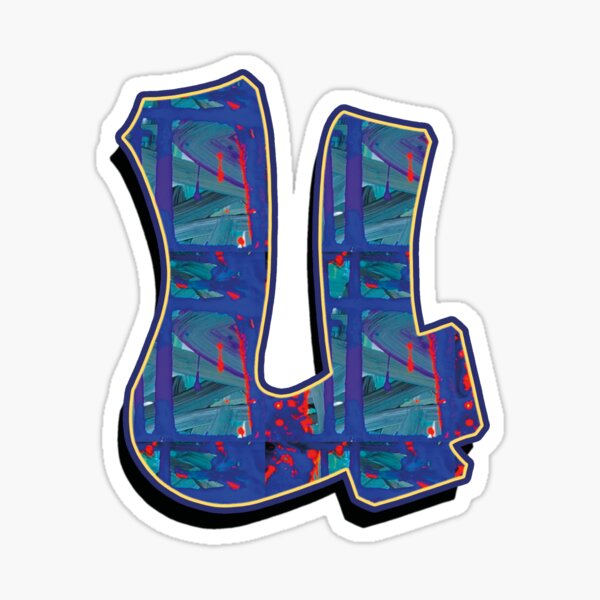U - paintdrips Sticker