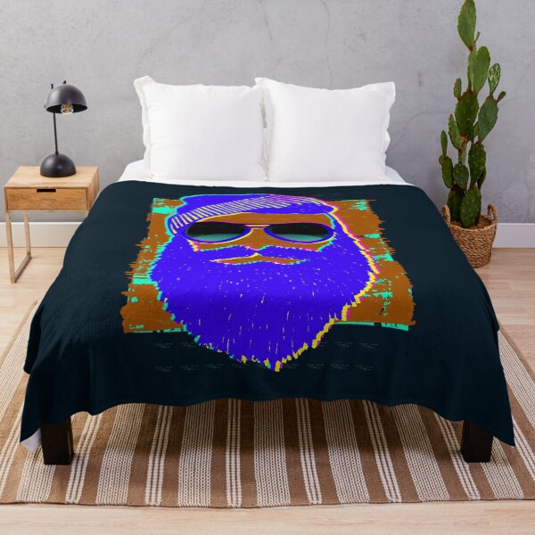 Item preview, 3D hipster with beard and glasses. Glitch effect designed and sold by navarraspain.