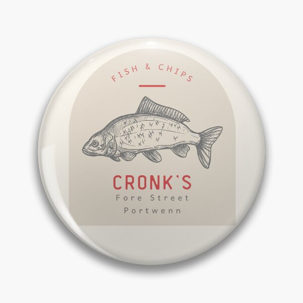 Item preview, Doc Martin Cronk's Fish & Chips Portwenn Port Isaac Cornwall Dark designed and sold by SonnyBoyDesigns.