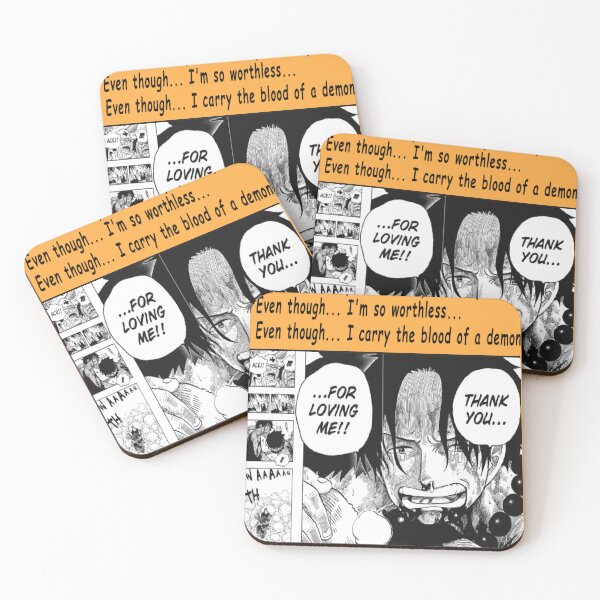 Item preview, One piece - Ace dialogue designed and sold by destinyfeels.