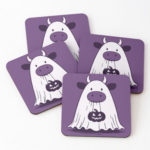 Item preview, A Spooky Cow in the Halloween Mood designed and sold by bhoomin7.