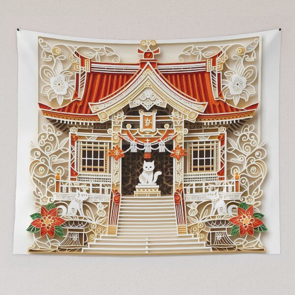 Item preview, Papercraft Cat Shrine designed and sold by Catobix.