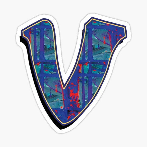 V - paintdrips Sticker