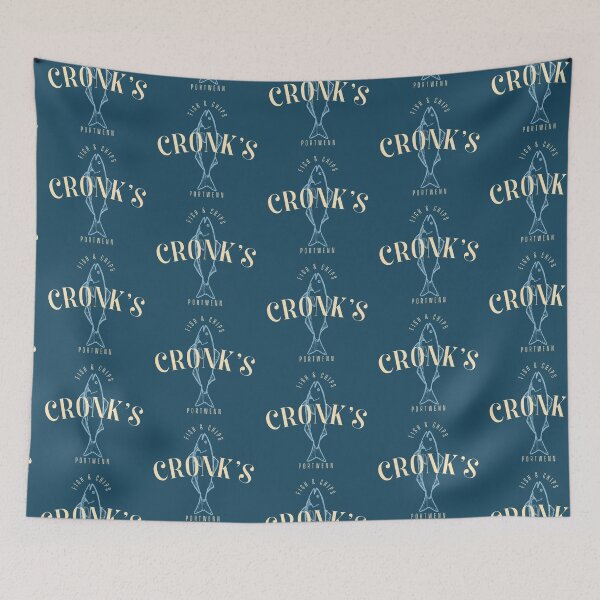 Item preview, Doc Martin Cronk's Fish & Chips Portwenn Port Isaac Cornwall Dark designed and sold by SonnyBoyDesigns.