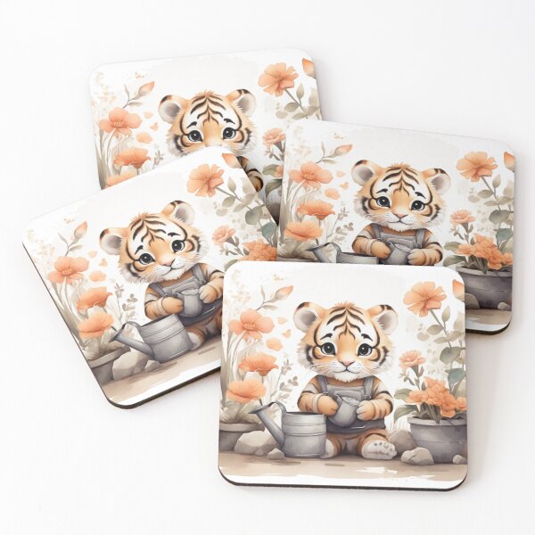 Item preview, Bold Gardener Tiger designed and sold by Pawsandco.