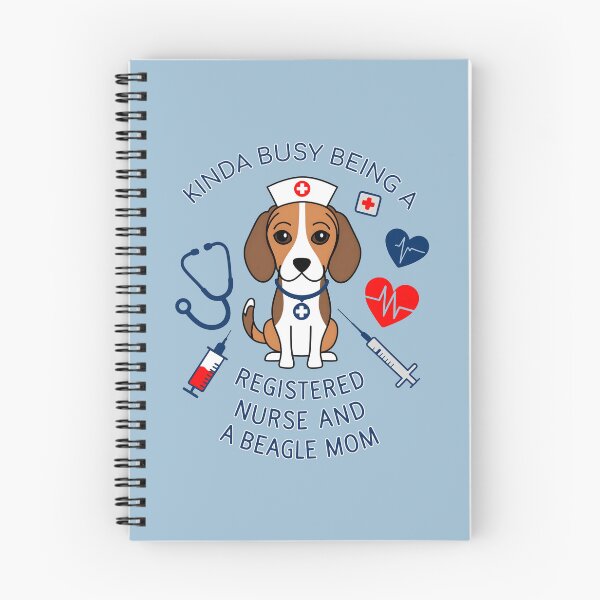 Item preview, Kinda Busy Being a Registered Nurse and a Beagle Mom - Cute Beagle Nurse Design designed and sold by brindled.