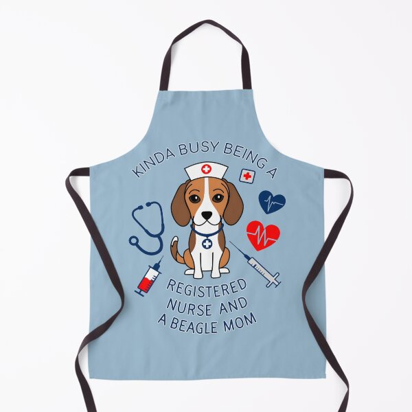 Item preview, Kinda Busy Being a Registered Nurse and a Beagle Mom - Cute Beagle Nurse Design designed and sold by brindled.