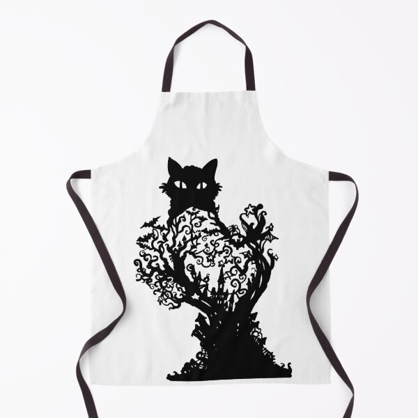 Item preview, Halloween Cat Diorama with castle bat stars tree spooky vibe designed and sold by The Nerd Gift Source.