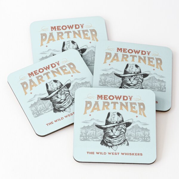 Item preview, "Meowdy Partner: Vintage Cat Cowboy Tee" designed and sold by MalibuMaiden28.