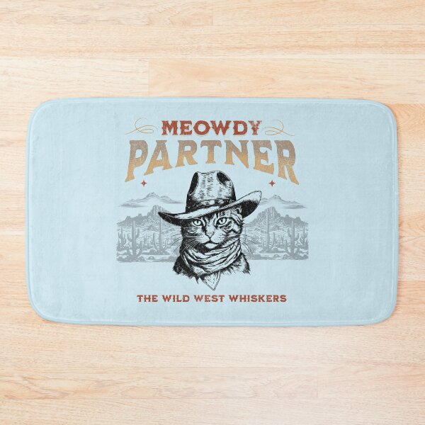 Item preview, "Meowdy Partner: Vintage Cat Cowboy Tee" designed and sold by MalibuMaiden28.