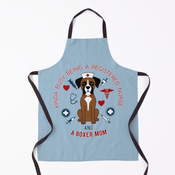 Item preview, Kinda Busy Being a Registered Nurse and a Boxer Mom - Cute Boxer Nurse Design designed and sold by brindled.