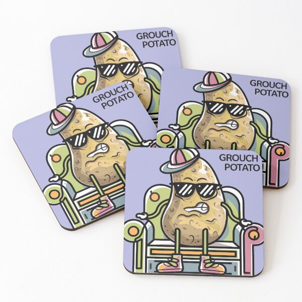 Item preview, Funny Grumpy Potato Couch Grouch Potato Pun designed and sold by Nature's Fancy.