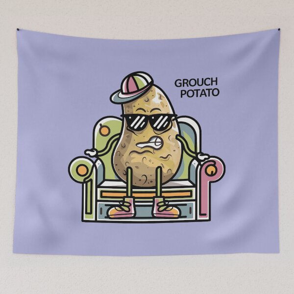 Item preview, Funny Grumpy Potato Couch Grouch Potato Pun designed and sold by Nature's Fancy.