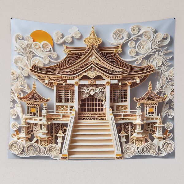 Item preview, Papercraft Sea Shrine designed and sold by Catobix.