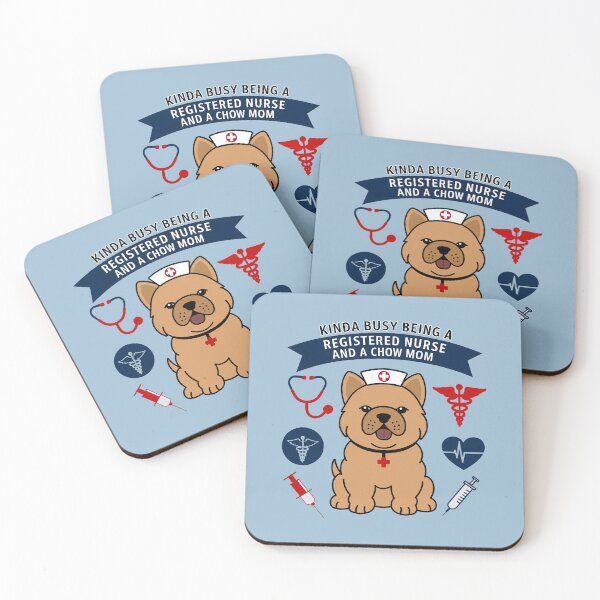 Item preview, Kinda Busy Being a Registered Nurse and a Chow Mom - Cute Chow Chow Nurse Design designed and sold by brindled.