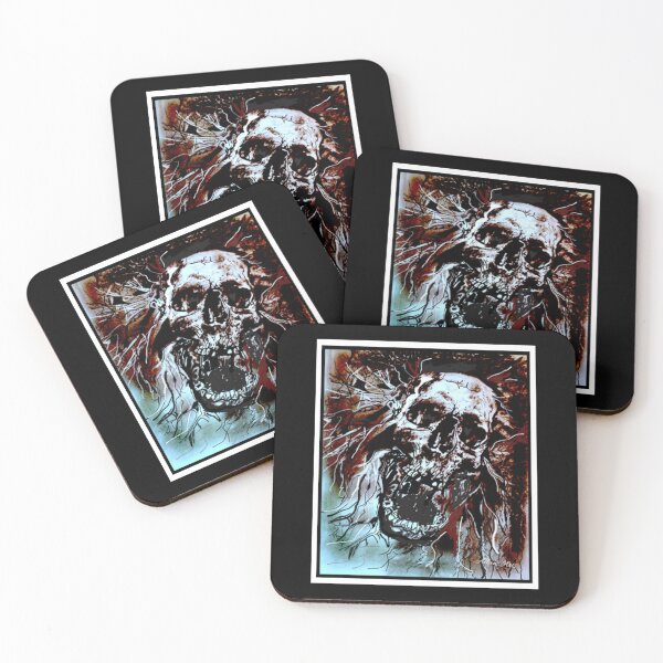 Item preview, An artistically drawn creepy skull for all you Halloweenies out there. designed and sold by AllansArts.