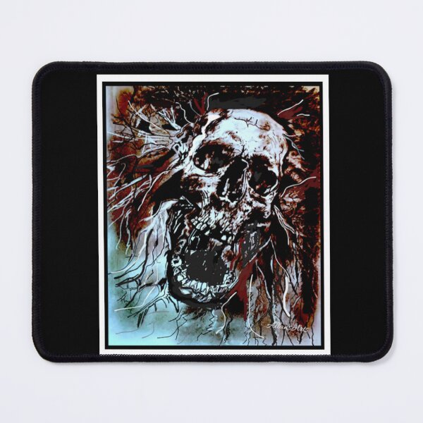 Item preview, An artistically drawn creepy skull for all you Halloweenies out there. designed and sold by AllansArts.