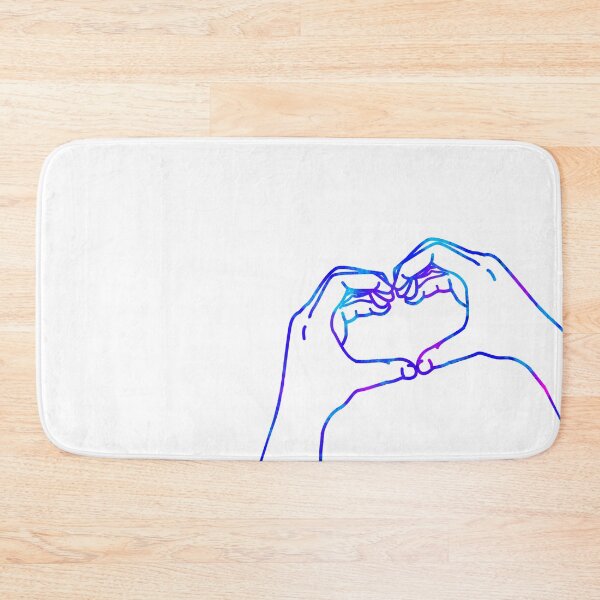 Item preview, Heart Hands Blue Purple Version designed and sold by ClearAndHappy.