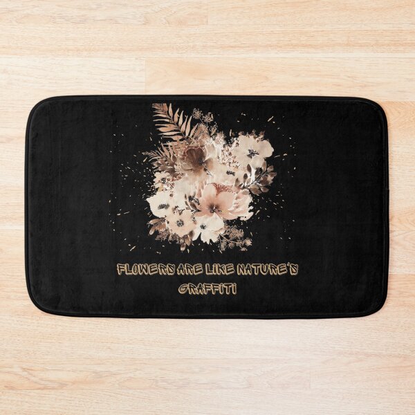 Item preview, Retro Flowers with a life maxim for flower lovers  designed and sold by TEMERIA.