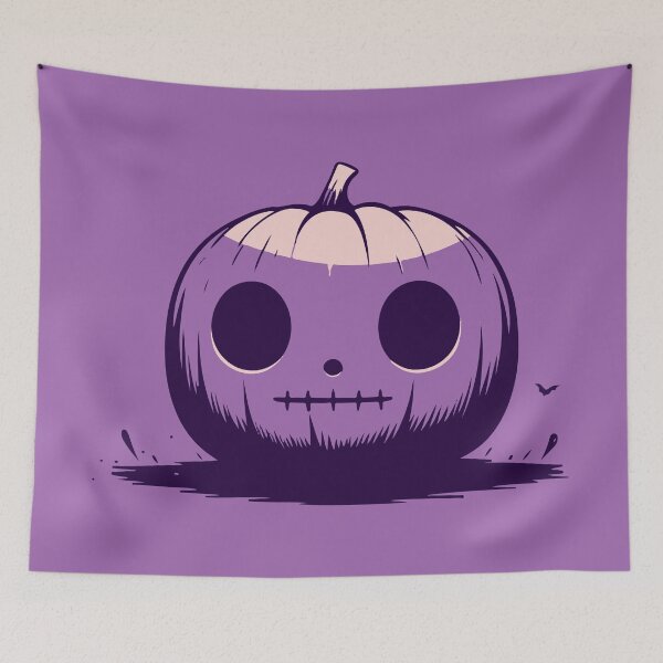 Item preview, A Purple Halloween Pumpkin  designed and sold by bhoomin7.