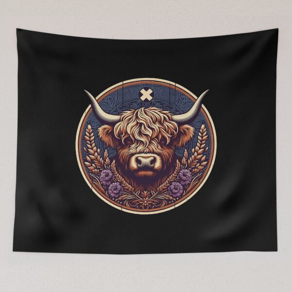 Item preview, Scottish Hairy Highland Cow designed and sold by Azrora.