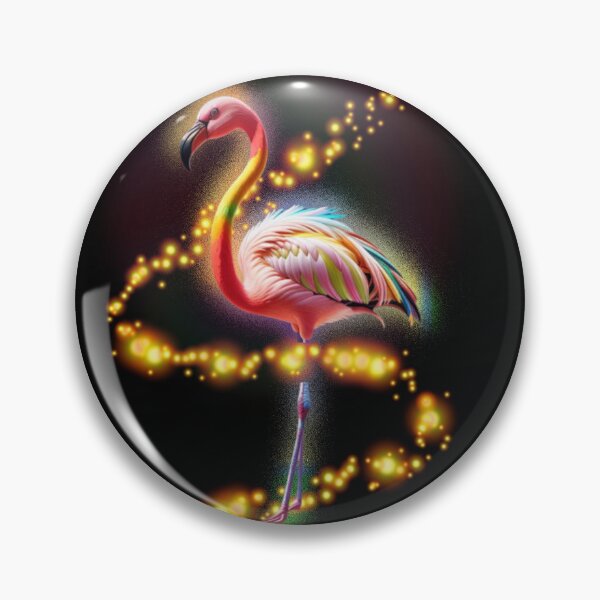 Item preview, Fiery Flamingo designed and sold by LevonsCrazyArt.