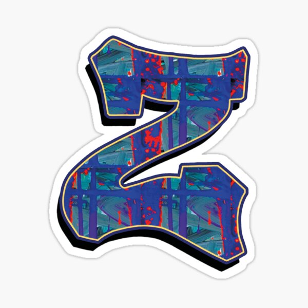 Z - paintdrips Sticker