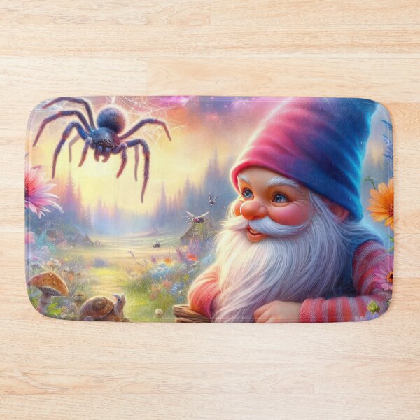 Item preview, halloween magical dwarf with spider with spider web halloween magic landscape Halloween Pumpkin designed and sold by Expressions-Sel.