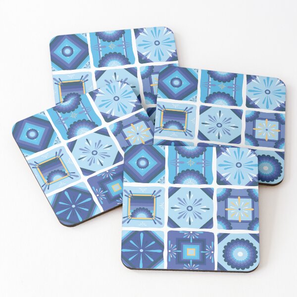 Item preview, Cool Mediterranean inspired tile print  designed and sold by Leahvco.