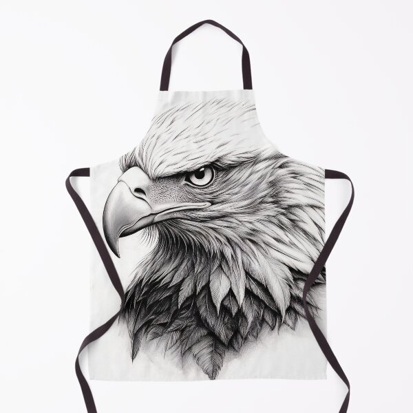 Item preview, Pencil drawn Bald Eagle High Quality Black and White Design designed and sold by Pencil-Art.