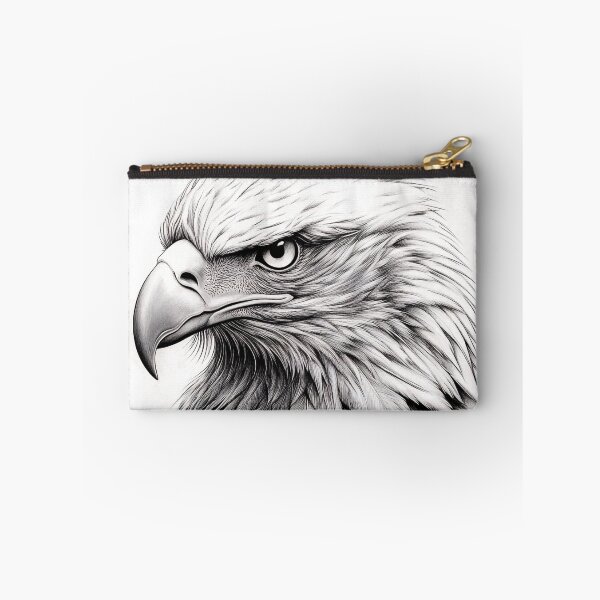Item preview, Pencil drawn Bald Eagle High Quality Black and White Design designed and sold by Pencil-Art.