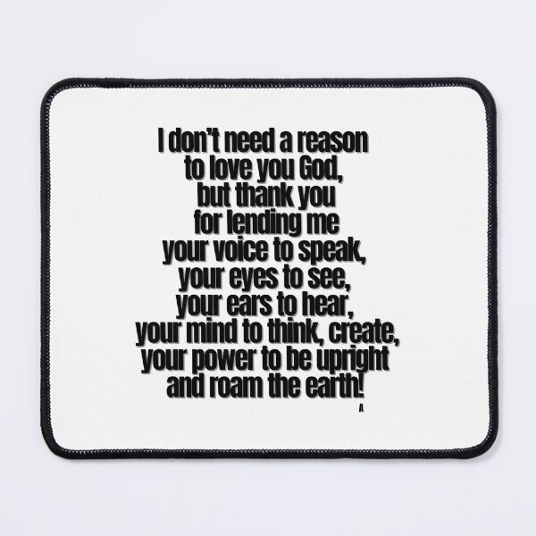 Item preview, I don’t need a reason  to love you God designed and sold by Finds.