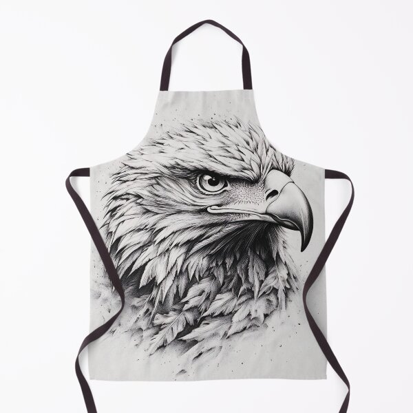 Item preview, Pencil drawn Bald Eagle High Quality Black and White Design designed and sold by Pencil-Art.