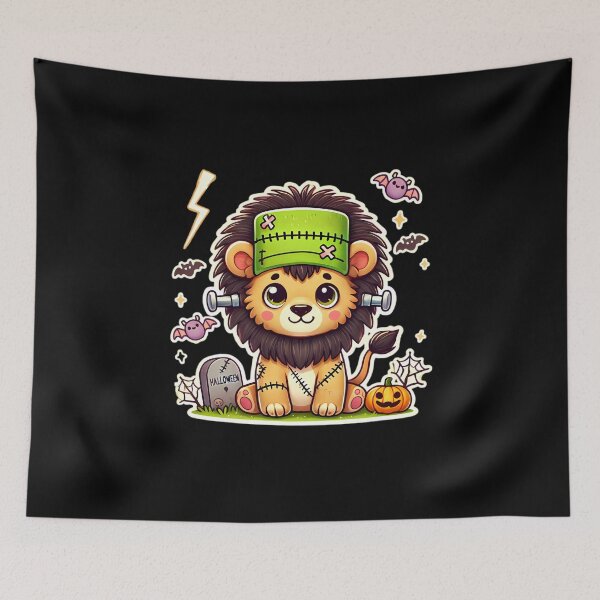 Item preview, Franken-Lion: The Spooktacular King of Halloween designed and sold by Elitronsensei.