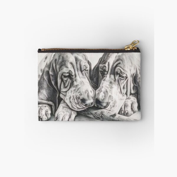 Item preview, Black and white Bloodhound pencil drawing designed and sold by Pencil-Art.
