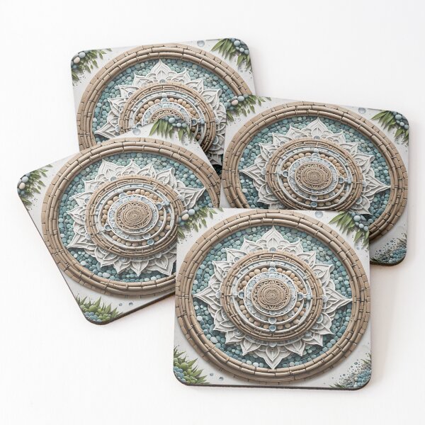 Item preview, Organic Green Leaf Mandala designed and sold by MandalasShops.