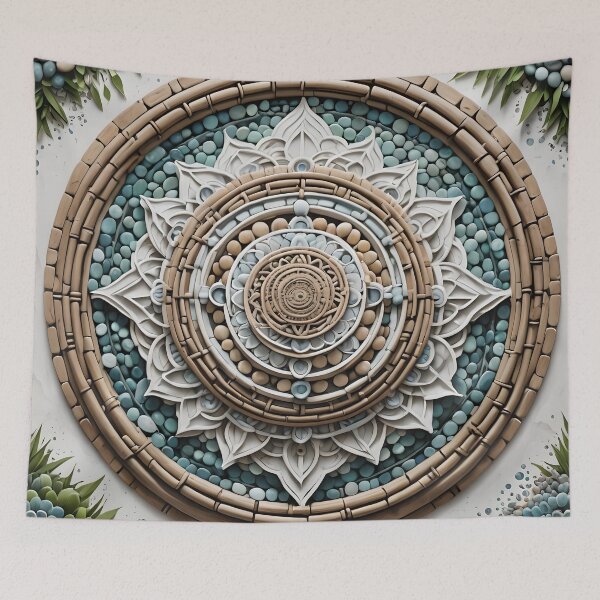 Item preview, Organic Green Leaf Mandala designed and sold by MandalasShops.