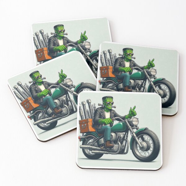 Item preview, Frankenstein on a Motorcycle designed and sold by Halifaxartguy.