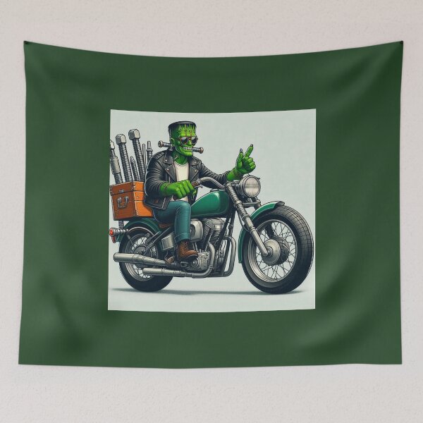 Item preview, Frankenstein on a Motorcycle designed and sold by Halifaxartguy.