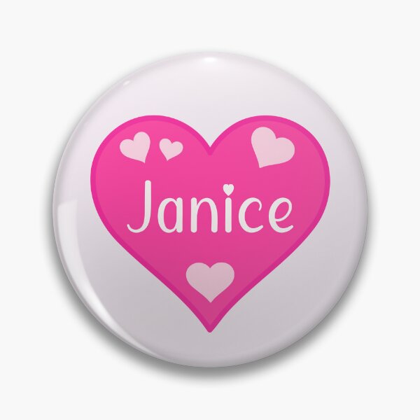 Item preview, Janice Name Pink Heart  designed and sold by Jeallan Designs.