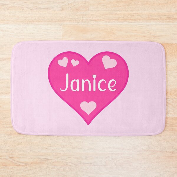Item preview, Janice Name Pink Heart  designed and sold by Jeallan Designs.