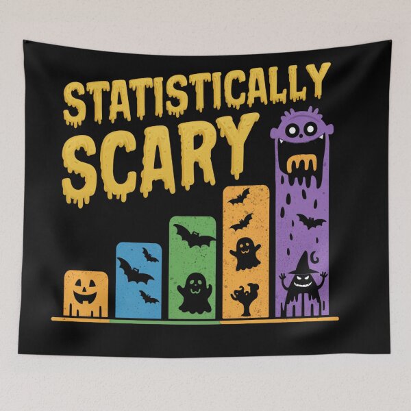 Item preview, Statistically scary, funny statistics and Halloween designed and sold by NoetherSym.