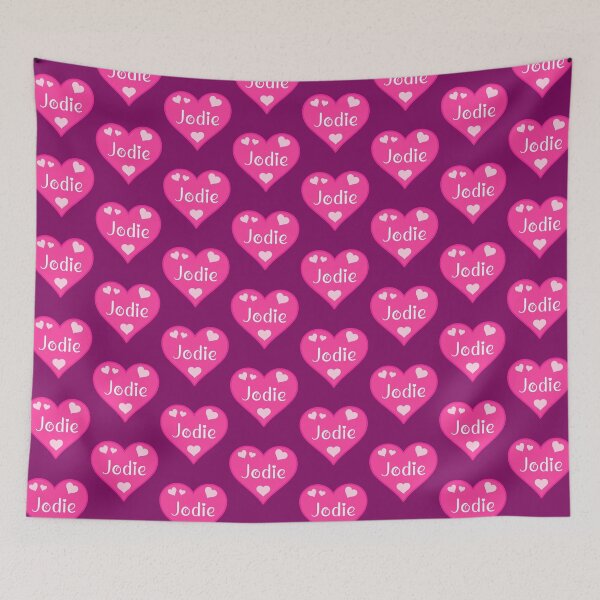 Item preview, Jodie Name Pink Heart  designed and sold by Jeallan Designs.