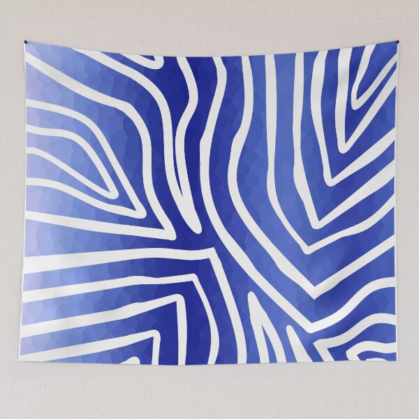 Item preview, Blue Zebra Stripes designed and sold by Sartoris Art.