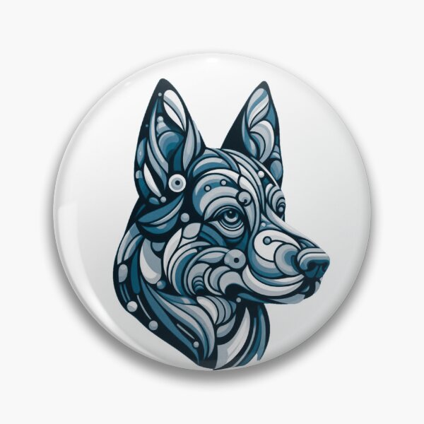 Item preview, Perro pastor azul sanador abstracto 1 designed and sold by Comicalcreation.