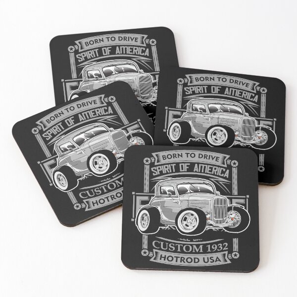 Item preview, Car Cartoon Classic Car  Hotrod 1932 designed and sold by itsTheBugz.