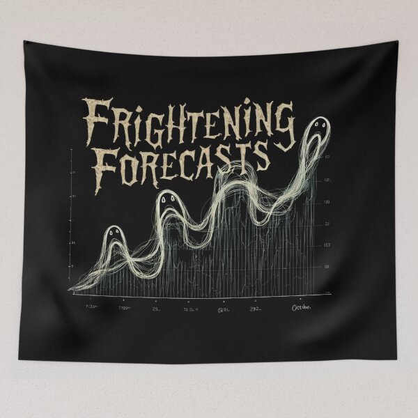 Item preview, Frightening forecasts, funny statistics and Halloween designed and sold by NoetherSym.