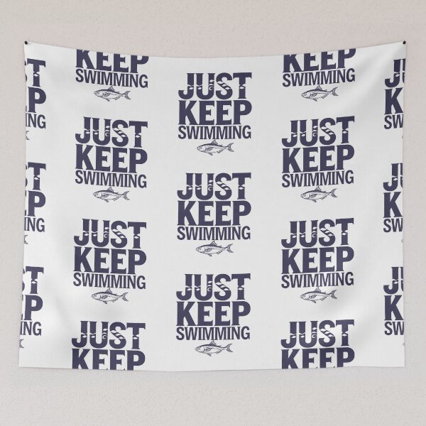 Item preview, Just keep swimming fish designed and sold by Newhyperion.